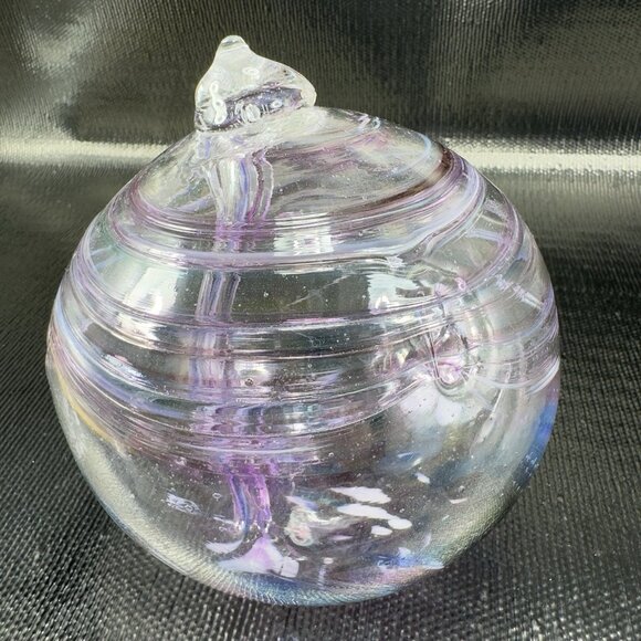 Kitras Art Glass Ball Tree Of Enchantment Large Glass Ornament Witch Ball Orb - Picture 9 of 14